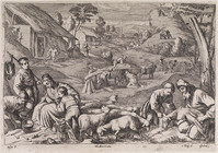 KG 05631
<br/>
Zomerlandschap
<br/>
<em>Ossenbeeck, Jan van (ca. 1624-1674)</em>
